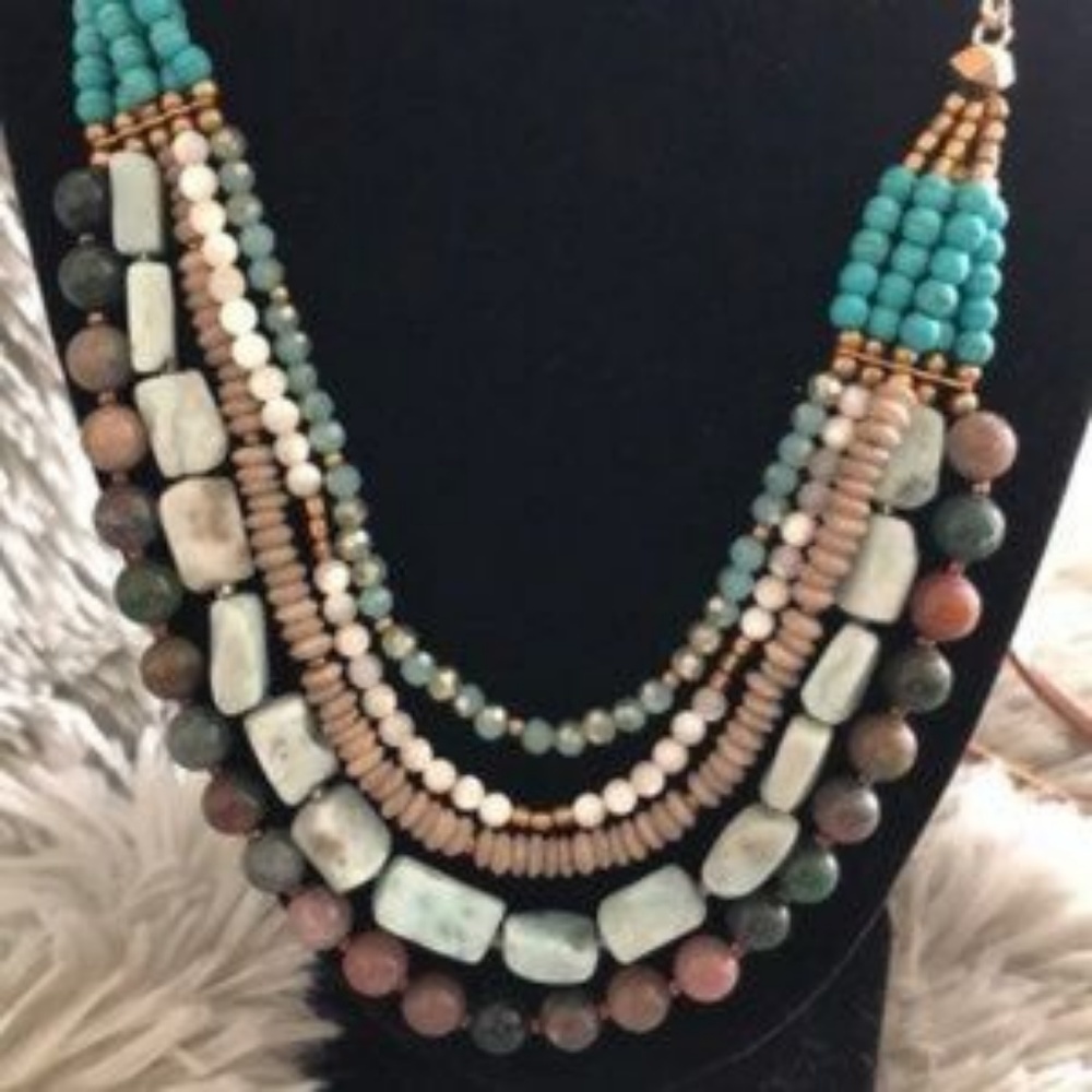 Nakamol Chicago Turquoise Adjustable Necklace